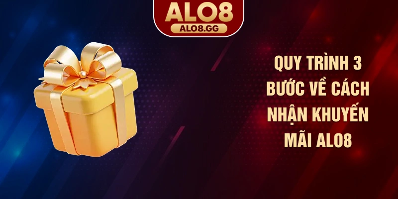 Quy trình 3 bước về cách nhận khuyến mãi ALO8
