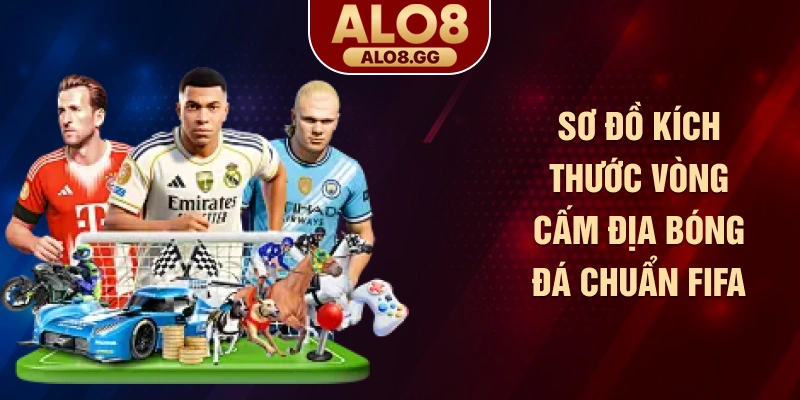 Sơ đồ kích thước vòng cấm địa bóng đá chuẩn FIFA